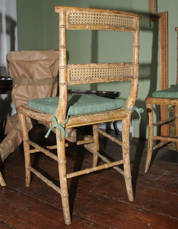 Set of four Regency klismos form side chairs, c.1810 3