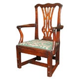 Chippendale Period Antique Carved Mahogany Child's Chair. English, Circa 1775