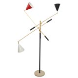 Italian three arm floor Lamp  designer unknown