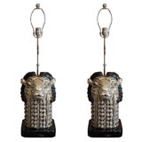 PAIR RAMS HEAD LAMPS