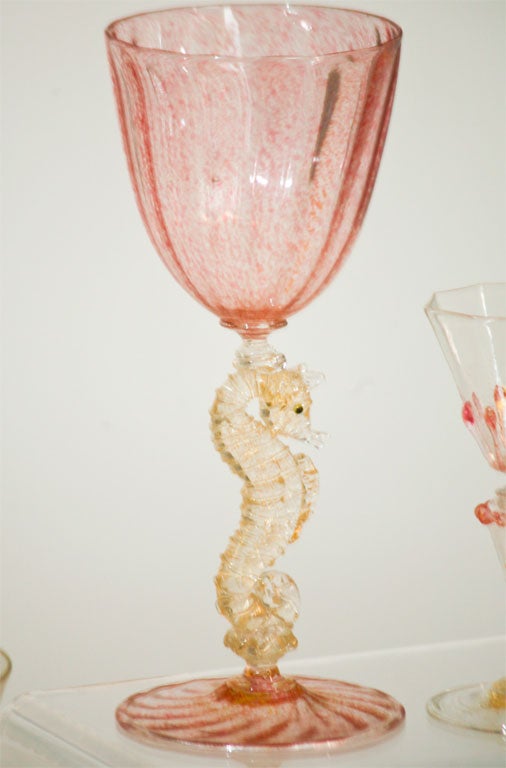 Examples of Sets of Hand Blown Stemware For Sale at 1stDibs
