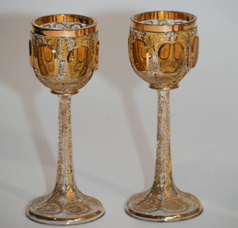 19th Century Moser Stemware Service for 12-36 Pieces 3