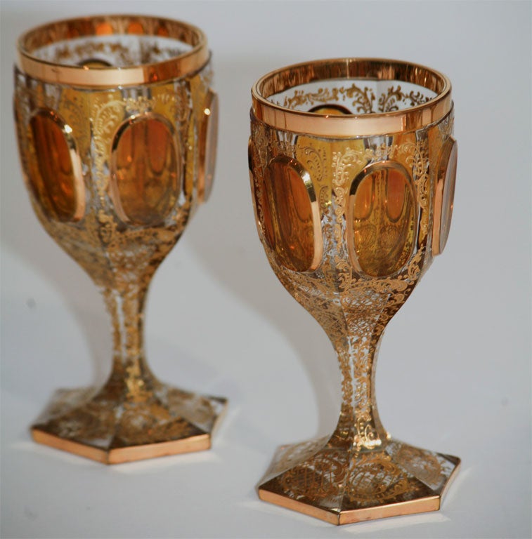 19th Century Moser Stemware Service for 12-36 Pieces 4