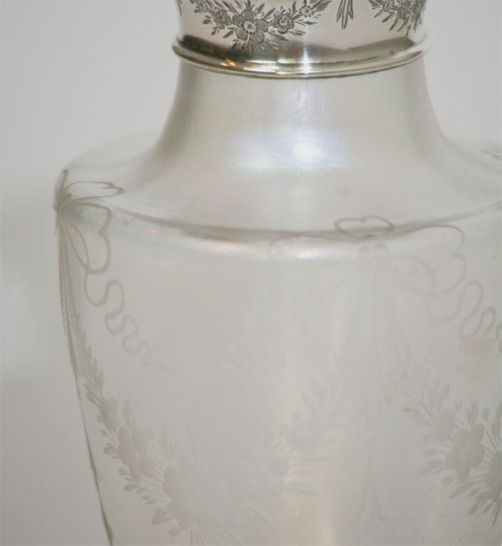 Argento 925 Vaso Steuben Verre de Soie in vendita