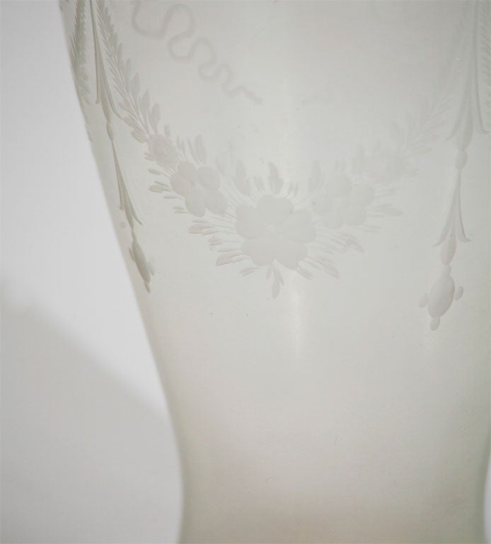 Vaso Steuben Verre de Soie in vendita 2