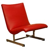 Milo Baughman 1970s Slipper Chair