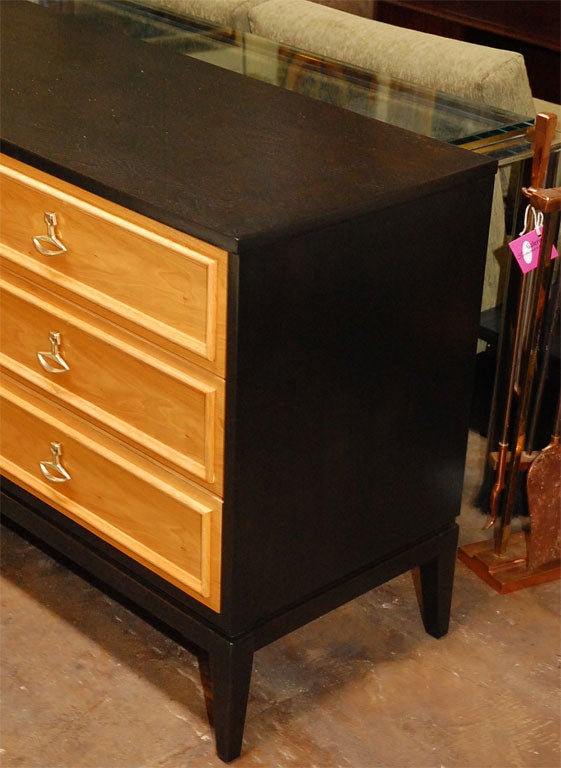 Mid-20th Century Two Tones Chest of Drawers by Dixie Manufacture