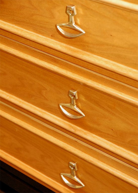 Wood Two Tones Chest of Drawers by Dixie Manufacture