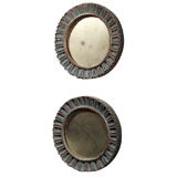 Pair of Small Polychrome Mirrors