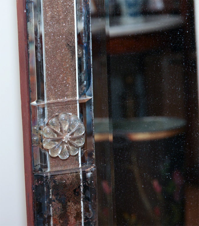 French Mirror With Reverse Glass Frame 4
