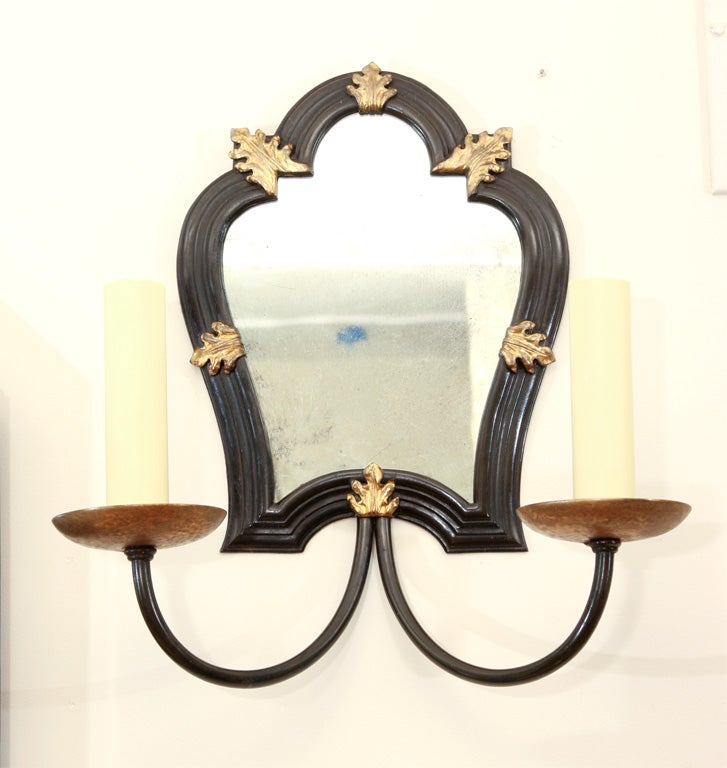 American Shield-Shaped Wall Sconces