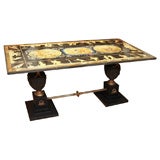 Fine and Rare Italian Scagliola Marble Top Table