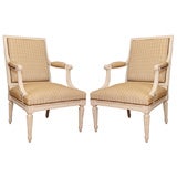 Pair of Louis XVI-style Armchairs by Jansen