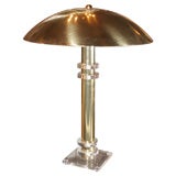 Brass & Lucite Lamp