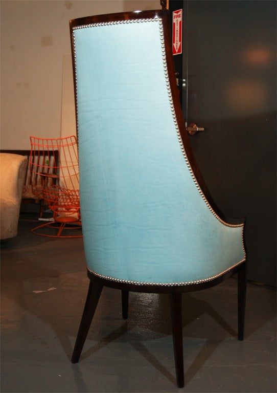 Mid-20th Century Pair of Parzinger Style High Back Chairs