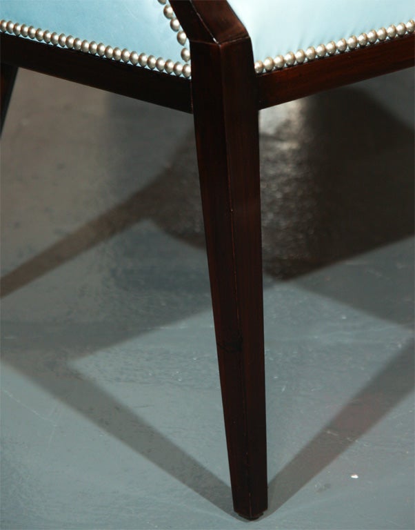 Pair of Parzinger Style High Back Chairs 3