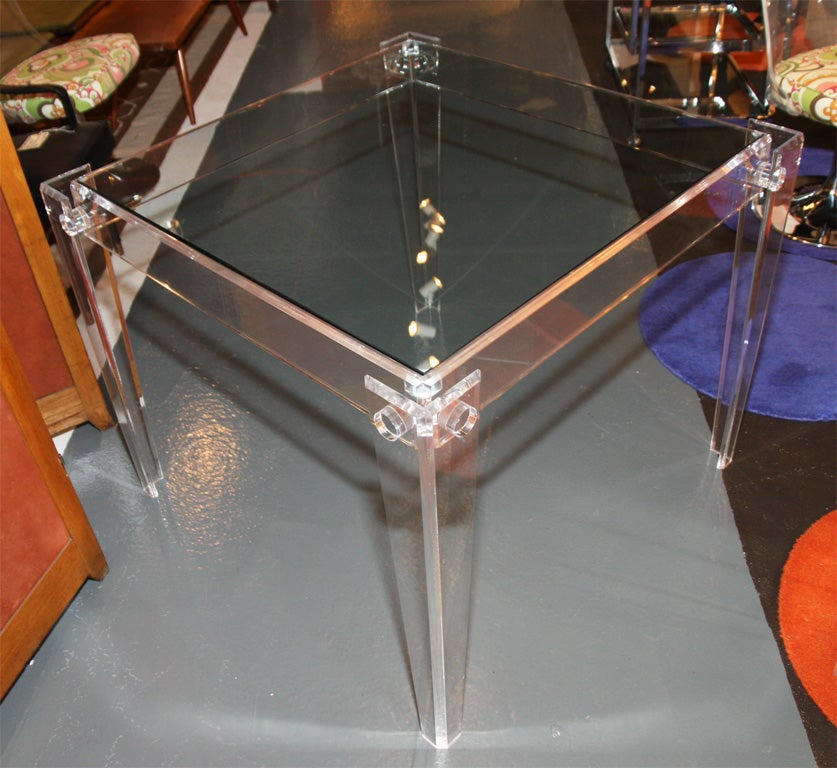 Lucite Card Table 3