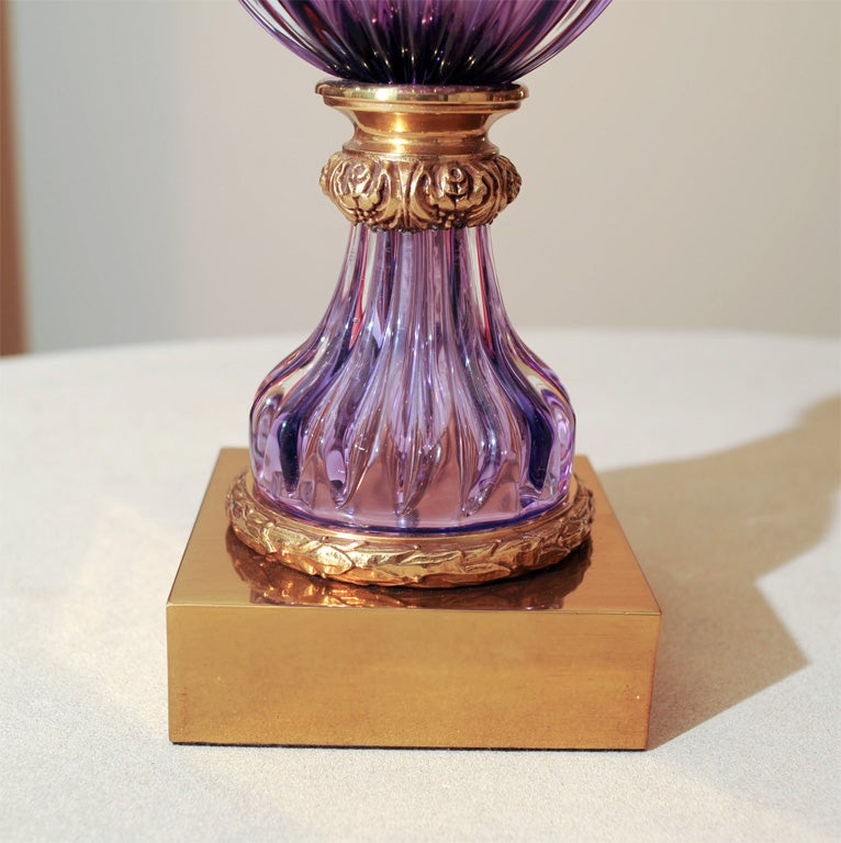 vintage purple lamp