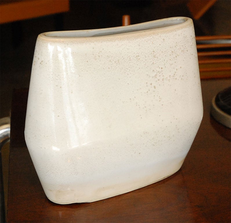 Russel Wright ceramic vase by Bauer