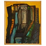 Yellow Sky oil painting by California artist Arnold Schifrin