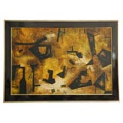 "Mai" California Modernist Abstract by Jules Engel 11