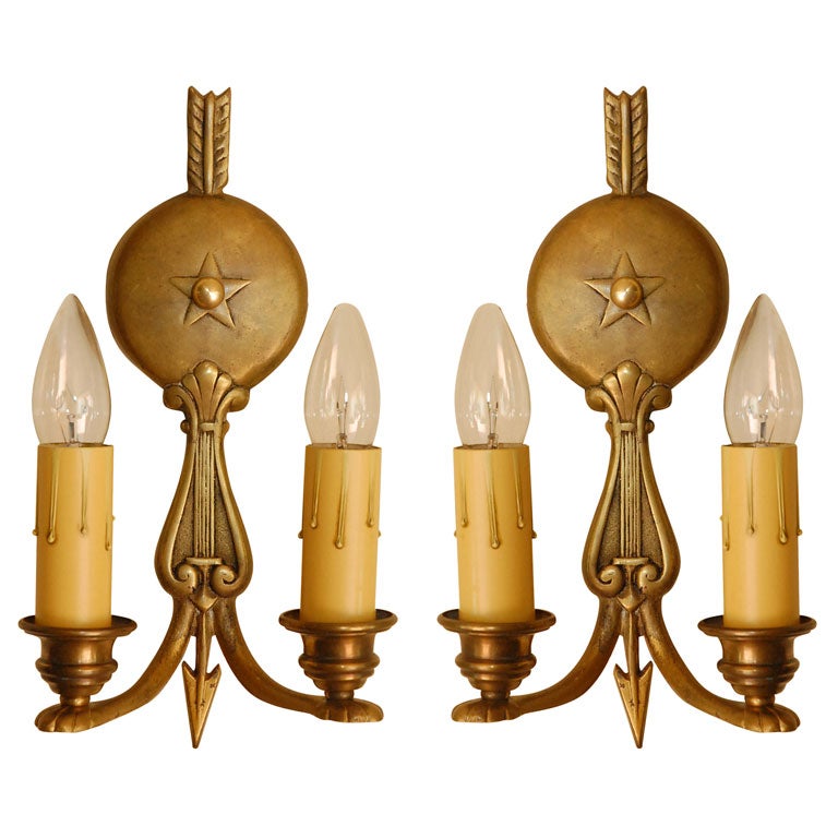 Antique Brass Sconces