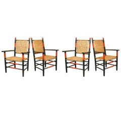 Set of Four Heywood Wakefield Dining/Porch Chairs