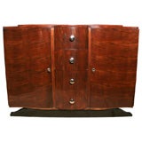 French Art Deco Exotic Rosewood Server/ Buffet/ Console Cabinet