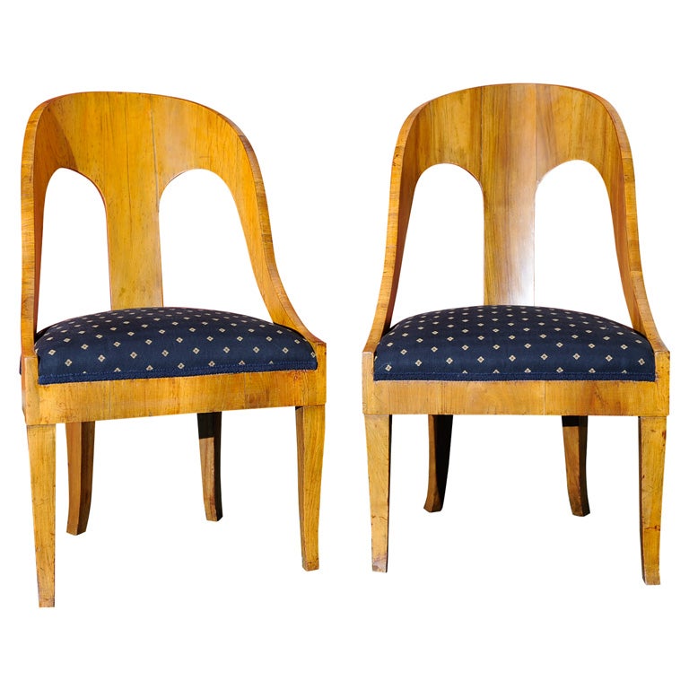 Pair of  Classical Spoon Chairs