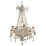 Iron and Crystal Chandelier Iron and Crystal Chandelier