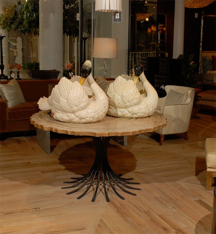 Pair of French Swan Figures