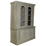 Painted Cabinet with Chicken Wire Doors