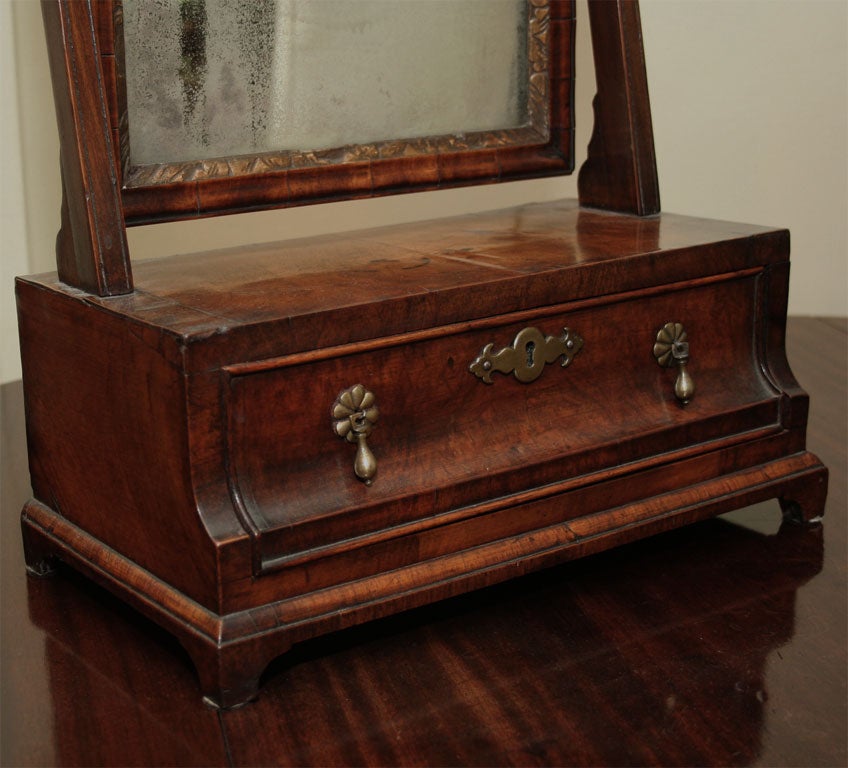 Queen Anne walnut dressing mirror Ca.1750