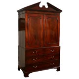 English, George III. mahogany linen press Ca 1840 English, George III. mahogany linen press Ca 1840