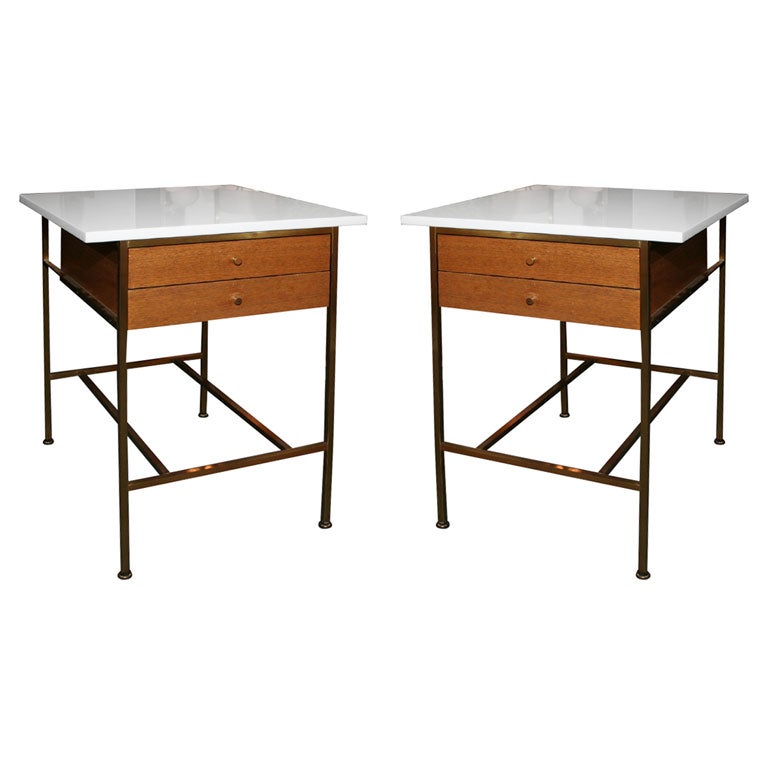 Pair of Two-Drawer Nightstands by Paul McCobb for Calvin Group