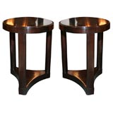 Pair of Petite Neoclassical Drinks Tables by Edward Wormley