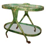 Goatskin Wrapped Bar Cart by Aldo Tura