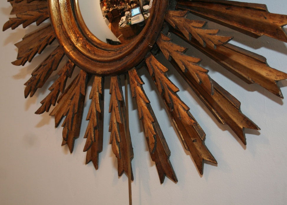 A sunburst mirror