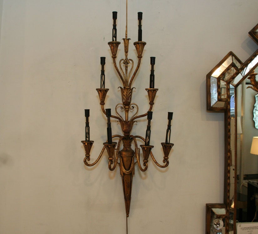 A set of four sconces