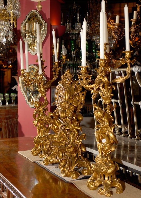 Vergoldetes Bronze-Garderoben-Set im Angebot 4