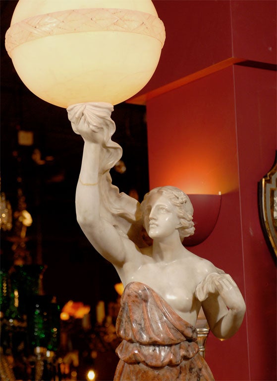 French Statue of a maiden