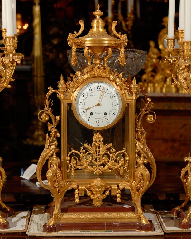 antique clock garnitures