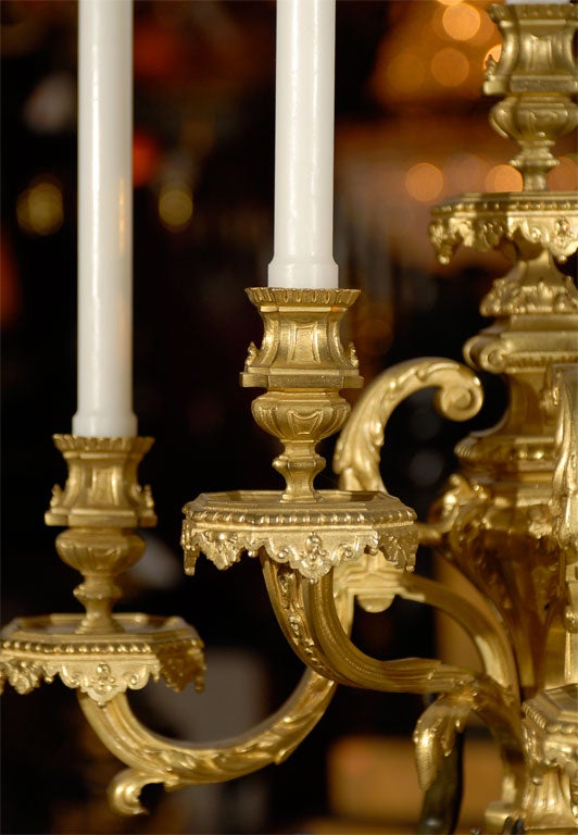 Magnificent pair of candelabra For Sale 3