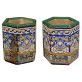 Pair of Tile Planters