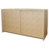 White Lacquered Sliding Door Sideboard / Dresser