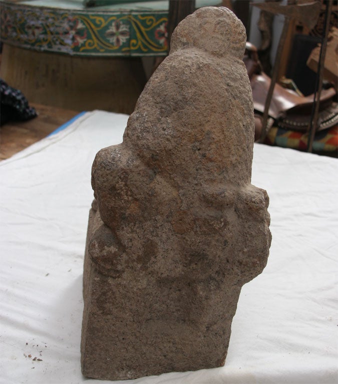 Seated figures of LoHan or Taoist saints, Ching Qing China, rare.