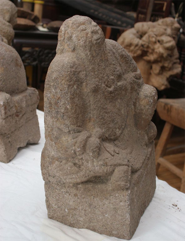 Seated LoHan figures In Excellent Condition For Sale In Brooklyn, NY