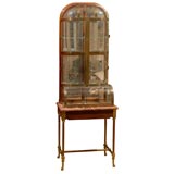 19th Century Rare French Brass and Glass Apothecary Cabinet