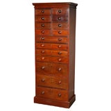 An English High Chest of Drawers in Mahogany, Circa 1860