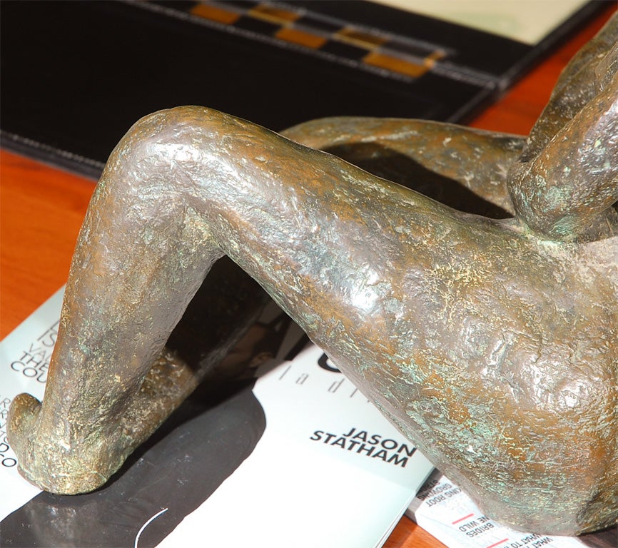 Mother and Child Bronze Sculpture by M. Holmes 1